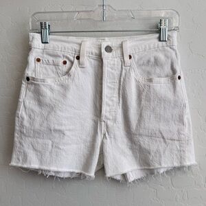 Signature by Levi Strauss White Jean Shorts
